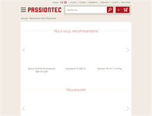 Tablet Screenshot of passiontec.be