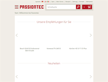 Tablet Screenshot of passiontec.ch